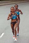 Meseret Defar leads the BUPA Great North Run.